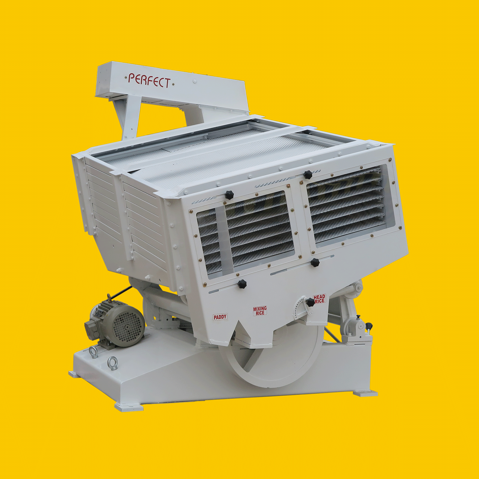 Machines for hulling paddy in a rice mill 