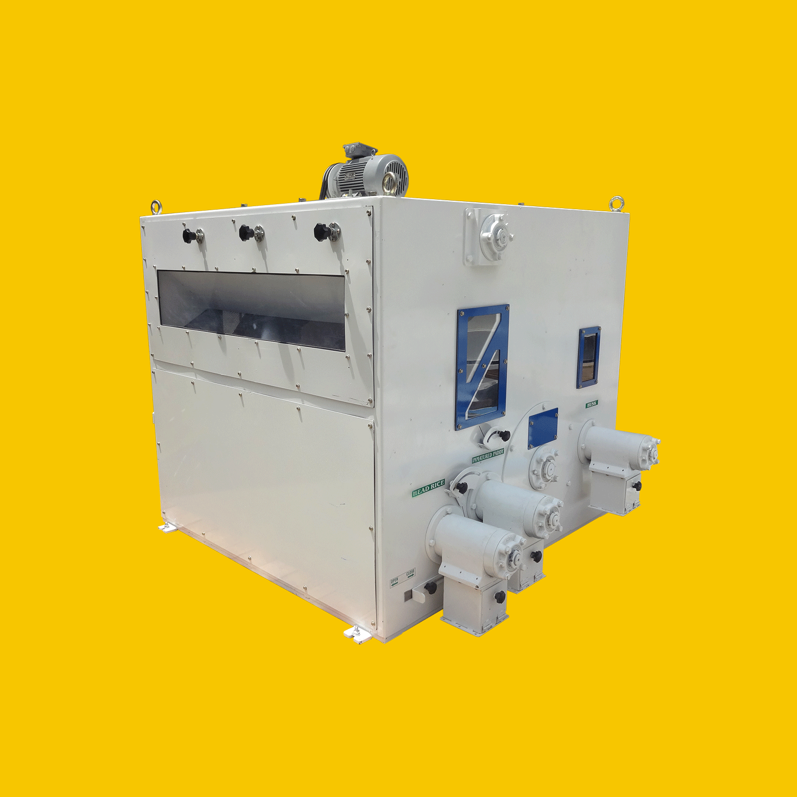 Machines for hulling paddy in a rice mill 